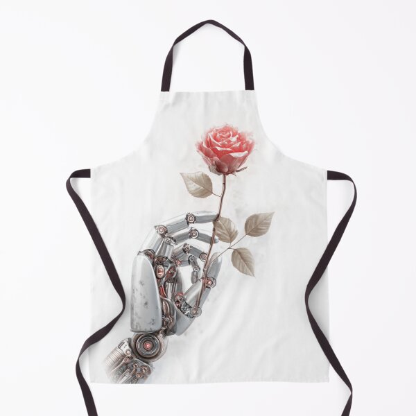 Item preview, Cyborg Hand Holding Rose Sci-Fi Gothic Romance designed and sold by illeN-Art-World.