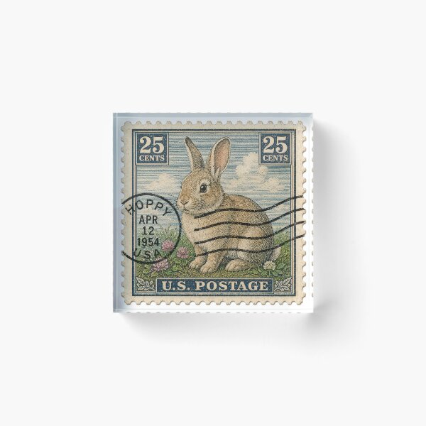 Item preview, Bunny Rabbit Postage Stamp designed and sold by JJSizzleheimer.