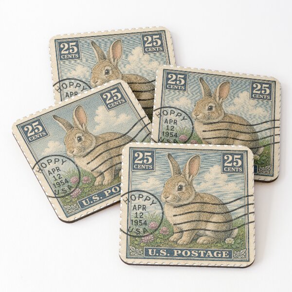 Item preview, Bunny Rabbit Postage Stamp designed and sold by JJSizzleheimer.