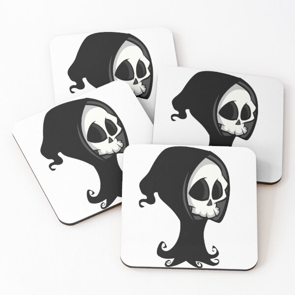 Item preview, Cute Grim Reaper Skull – Spooky Cartoon Gothic Design designed and sold by SkeletonMood.