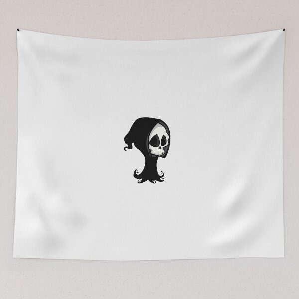 Item preview, Cute Grim Reaper Skull – Spooky Cartoon Gothic Design designed and sold by SkeletonMood.