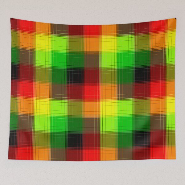 Item preview, Overlapping Plaid: Summer/Jamaican designed and sold by SarahJosArt.