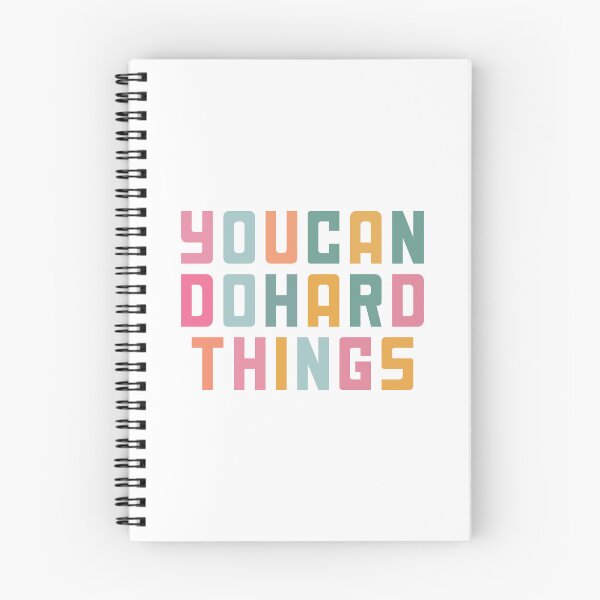 Item preview, You Can Do Hard Things Motivational Quote designed and sold by Love Between Pages.