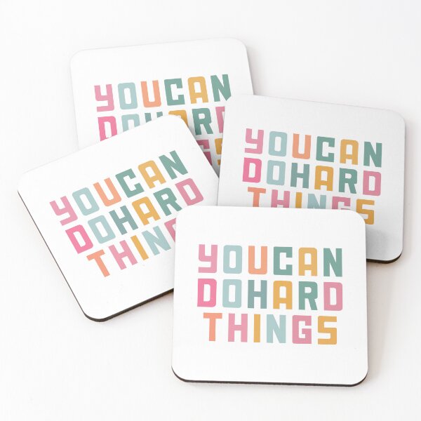 Item preview, You Can Do Hard Things Motivational Quote designed and sold by Love Between Pages.