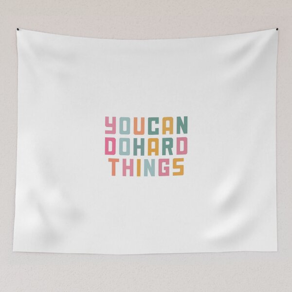 Item preview, You Can Do Hard Things Motivational Quote designed and sold by Love Between Pages.