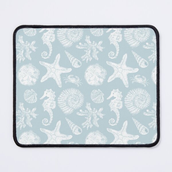 Item preview, Vintage White Washed Sea Life in Sky Blue designed and sold by PD-Coastal.