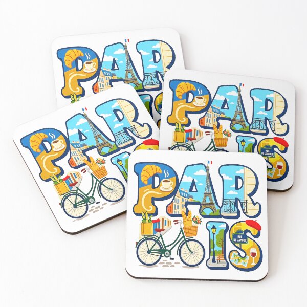 Item preview, Paris France Typography Travel Elements French Culture Art   designed and sold by sky11PP.