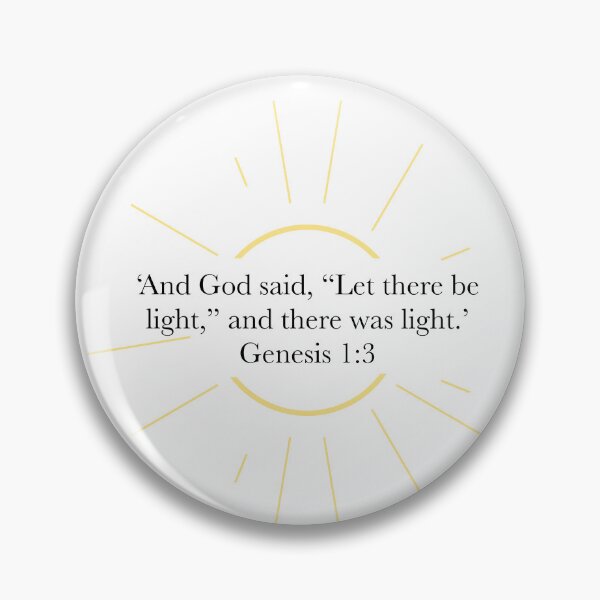 Item preview, Let There Be Light – Genesis 1:3 Bible Verse, Minimalist Sunray Design designed and sold by The Prose Atelier.