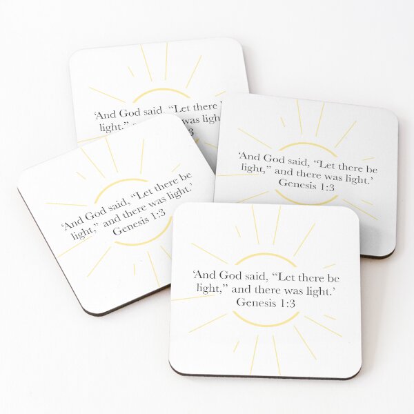 Item preview, Let There Be Light – Genesis 1:3 Bible Verse, Minimalist Sunray Design designed and sold by The Prose Atelier.