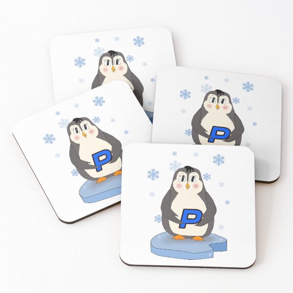 Item preview, Adorable Penguin Letter P - Winter Animal Alphabet for Kids Nursery Decor designed and sold by illeN-Art-World.