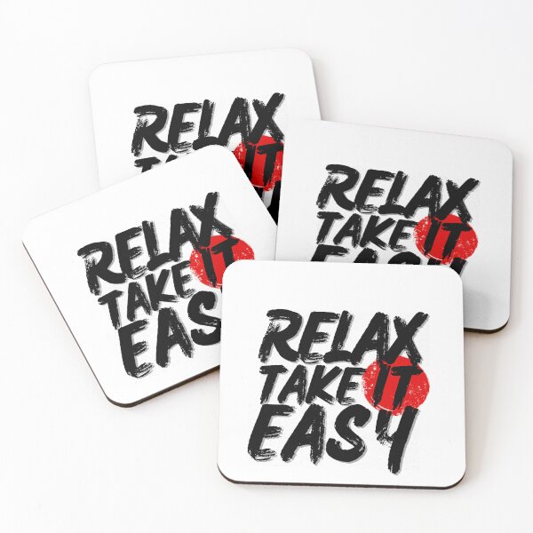 Item preview, Relax Take It Easy Typography Streetwear T-Shirt Design | Distressed Brush Lettering Graphic Tee designed and sold by QuirkyCloud Designs.
