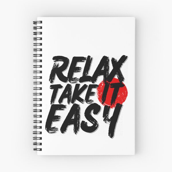 Item preview, Relax Take It Easy Typography Streetwear T-Shirt Design | Distressed Brush Lettering Graphic Tee designed and sold by QuirkyCloud Designs.