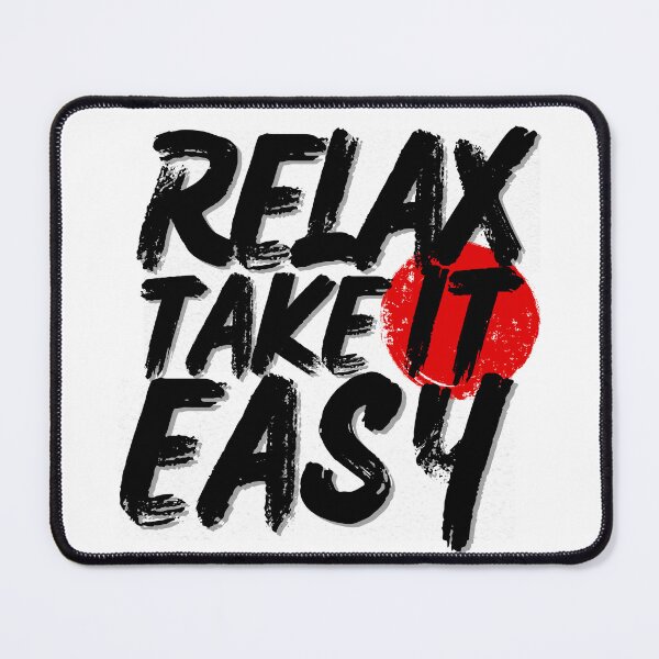 Item preview, Relax Take It Easy Typography Streetwear T-Shirt Design | Distressed Brush Lettering Graphic Tee designed and sold by QuirkyCloud Designs.