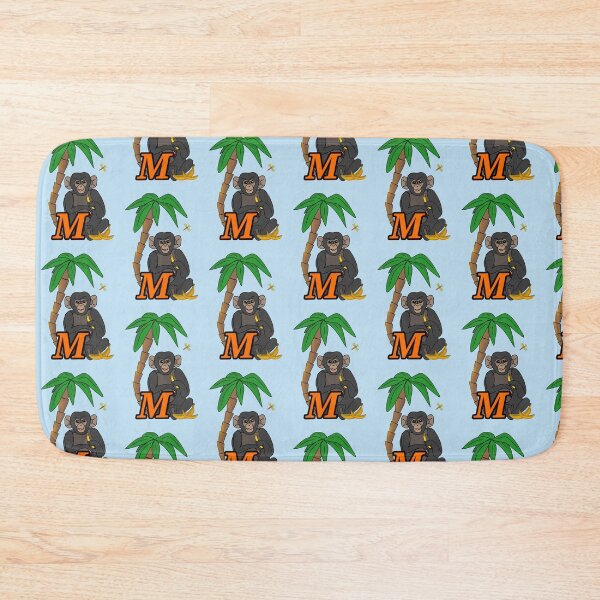 Item preview, Cute Cartoon Monkey Letter M - Jungle Animal Alphabet Kids Nursery Decor designed and sold by illeN-Art-World.