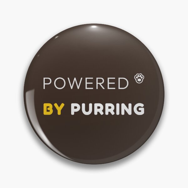 Item preview, Powered by Purring Cat Quote Shirt – Minimal Style designed and sold by MyFotodrive.