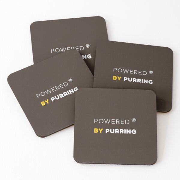 Item preview, Powered by Purring Cat Quote Shirt – Minimal Style designed and sold by MyFotodrive.