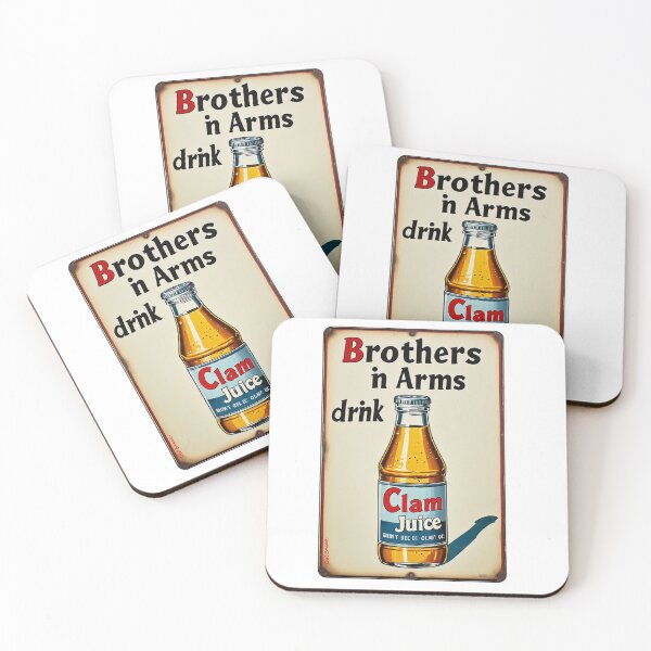 Item preview, Brothers in Arms drink Clam Juice! parody sign designed and sold by IanBakerToons.