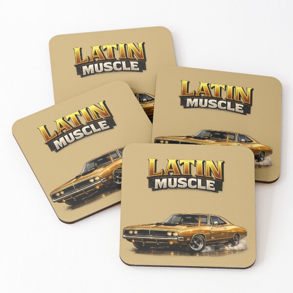 Item preview, Golden Latin Muscle Car Legend designed and sold by Retro Arabica.