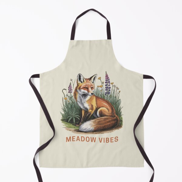 Item preview, Meadow Vibes Retro Fox Vintage Flower Illustration designed and sold by AlexandraSand.