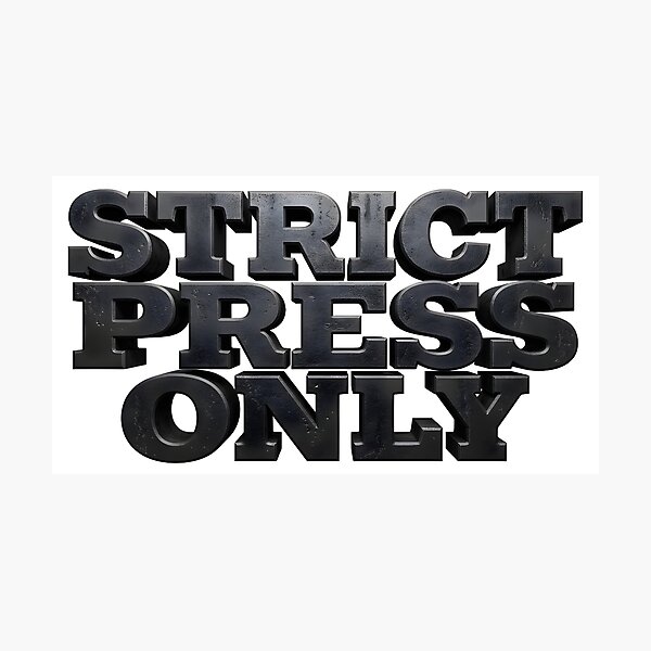 Item preview, Strict Press Only Heavy Duty - Gym Motivation Shirt Design designed and sold by Mouad-Doadi.
