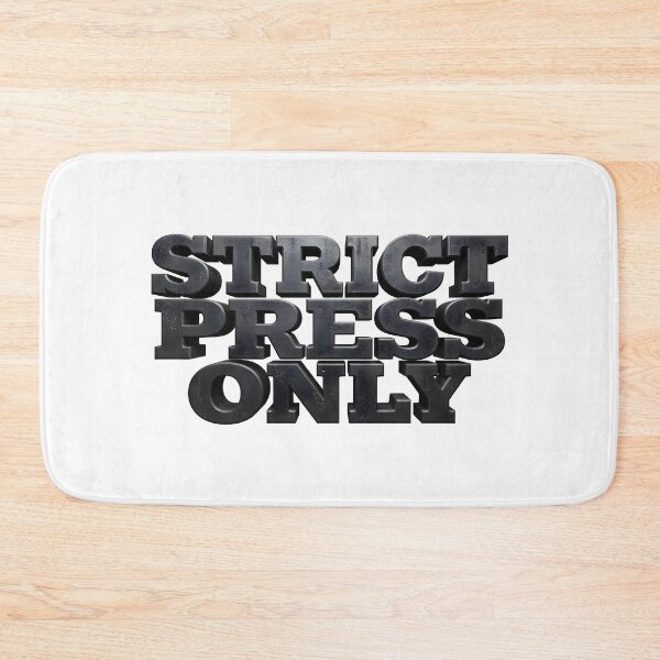 Item preview, Strict Press Only Heavy Duty - Gym Motivation Shirt Design designed and sold by Mouad-Doadi.