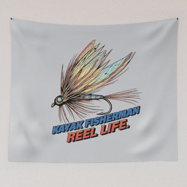 Item preview, Kayak Fisherman Reel Life Lure Art designed and sold by Zakrytos ★★★★★.