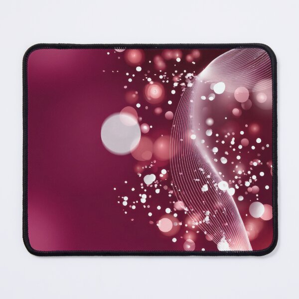 Item preview, Abstract Glowing Waves and Bokeh Lights - Elegant Pink and White Design designed and sold by illeN-Art-World.