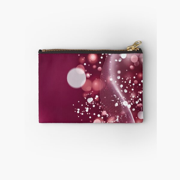 Item preview, Abstract Glowing Waves and Bokeh Lights - Elegant Pink and White Design designed and sold by illeN-Art-World.