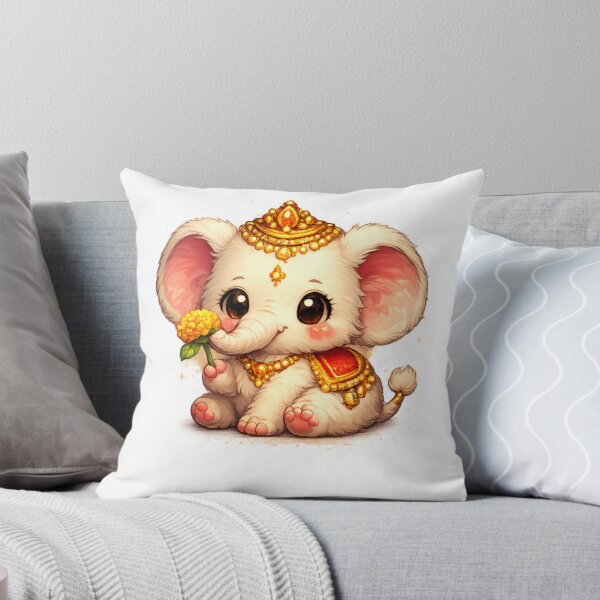 Item preview, Cute Royal Baby Elephant Pixel Art | Kawaii Animal Design ? designed and sold by arifali786.
