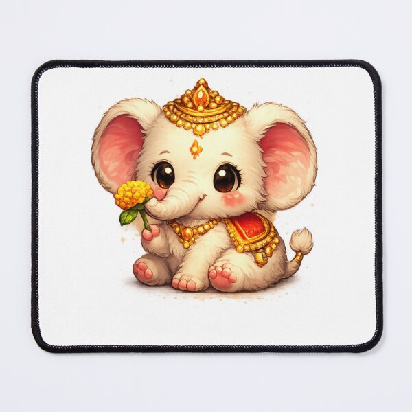 Item preview, Cute Royal Baby Elephant Pixel Art | Kawaii Animal Design ? designed and sold by arifali786.