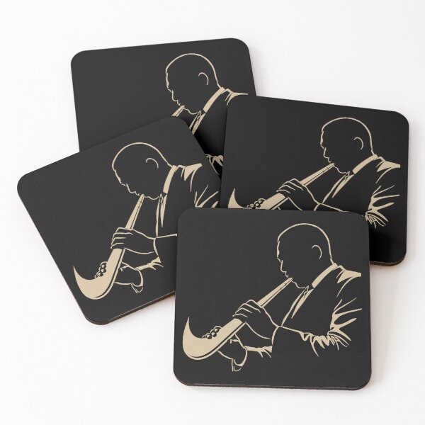 Item preview, John Coltrane - JAZZ DO IT - Nike Saxophone Parody Silhouette (stained sepia) Vintage designed and sold by ZERO-MIND.