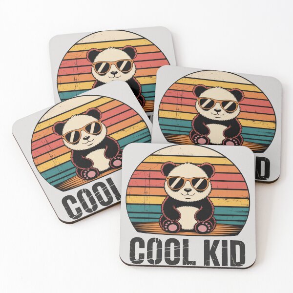 Item preview, Copy of Cool Kid Panda – Cute Retro Panda T-Shirt for Kids designed and sold by Biedroneczka.