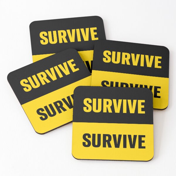 Item preview, SURVIVE Minimalist Travel Meme Sticker designed and sold by Ermicioi.