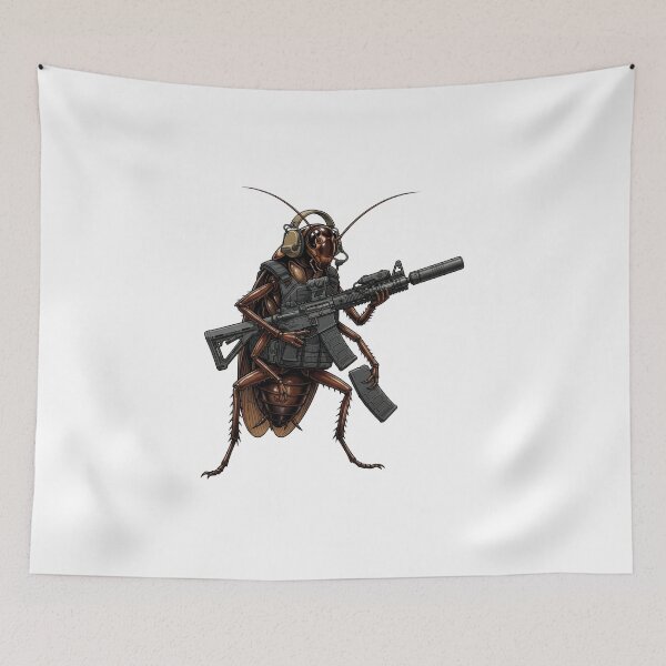 Item preview, Roach Six Going Dark - Tactical Cockroach designed and sold by RAWLIFEGRAPHIC.