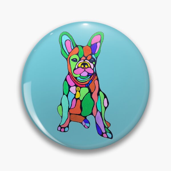 Item preview, Colorful French Bulldog Art, Vibrant Neurographic Frenchie Dog Design designed and sold by Sherrylynart.