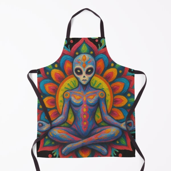 Item preview, Calm Alien Meditation – Colorful Psychedelic Mandala M22 designed and sold by M22--.