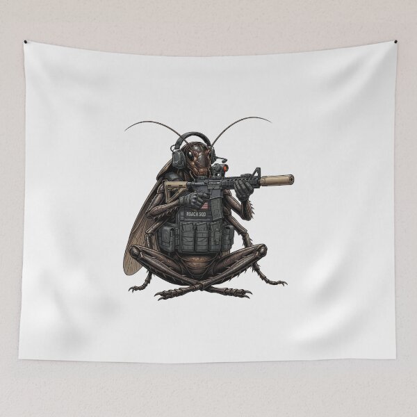 Item preview, Roach Six Going Dark - Tactical Cockroach designed and sold by RAWLIFEGRAPHIC.