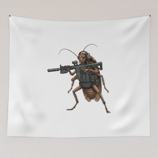 Item preview, Roach Six Going Dark - Tactical Cockroach designed and sold by RAWLIFEGRAPHIC.