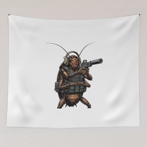 Item preview, Roach Six Going Dark - Tactical Cockroach designed and sold by RAWLIFEGRAPHIC.