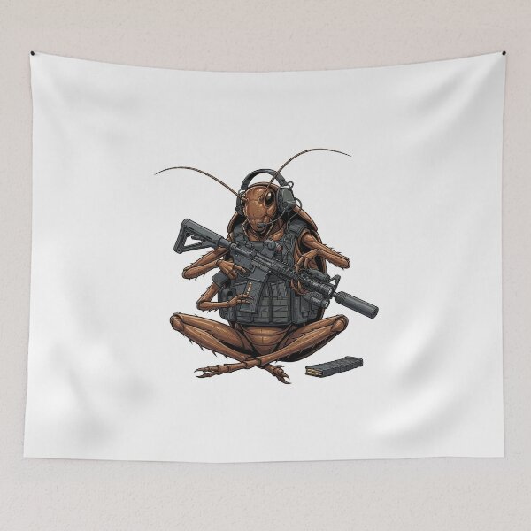 Item preview, Roach Six Going Dark - Tactical Cockroach designed and sold by RAWLIFEGRAPHIC.