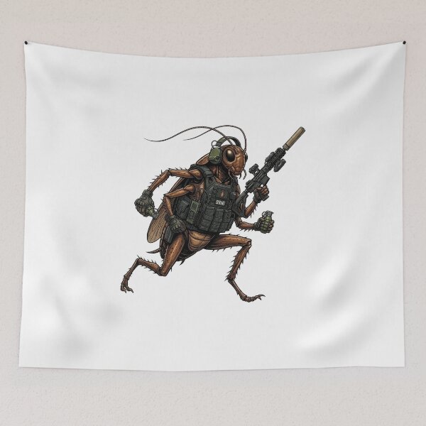 Item preview, Roach Six Going Dark - Tactical Cockroach designed and sold by RAWLIFEGRAPHIC.