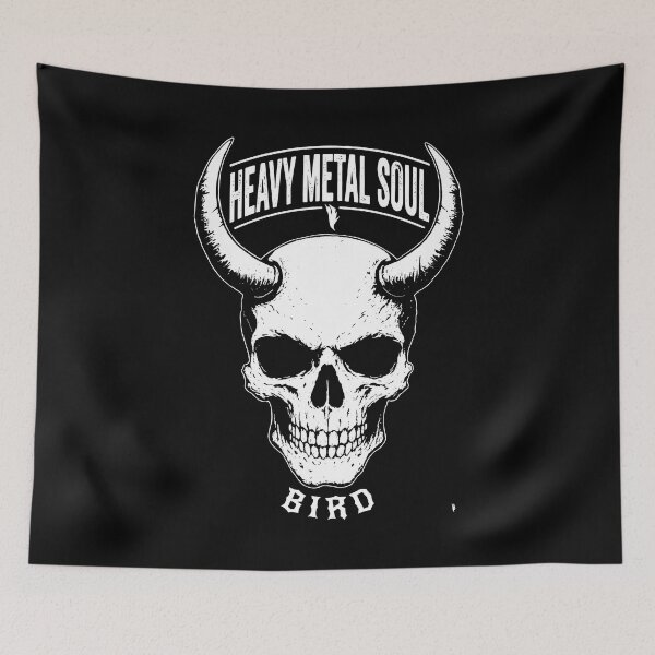 Item preview, BIRD Original - Horned Rebel Skull designed and sold by shopBird.