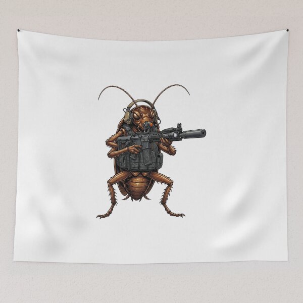 Item preview, Roach Six Going Dark - Tactical Cockroach designed and sold by RAWLIFEGRAPHIC.