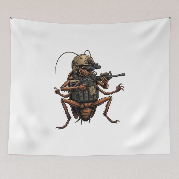 Item preview, Roach Six Going Dark - Tactical Cockroach designed and sold by RAWLIFEGRAPHIC.