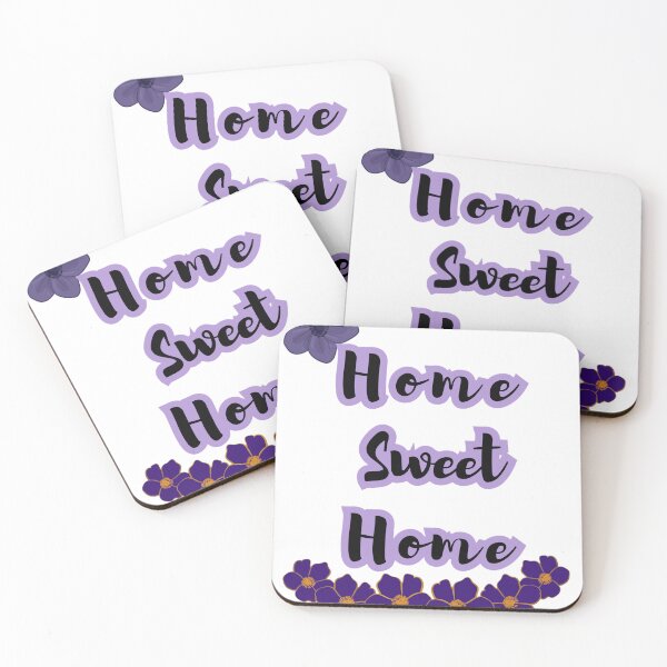Item preview, Home Sweet Home Floral Typography Aesthetic Design designed and sold by CreativePallavi.