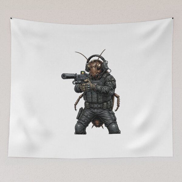 Item preview, Roach Six Going Dark - Tactical Cockroach designed and sold by RAWLIFEGRAPHIC.