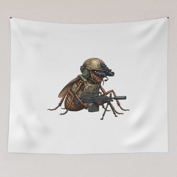 Item preview, Roach Six Going Dark - Tactical Cockroach designed and sold by RAWLIFEGRAPHIC.