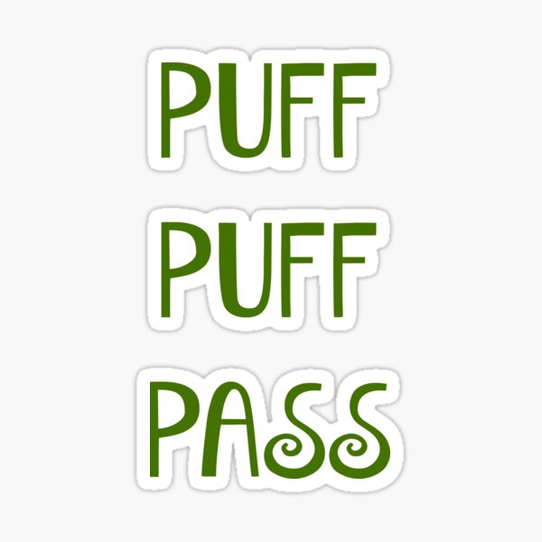 Puff Puff Pass (Green) | Postcard