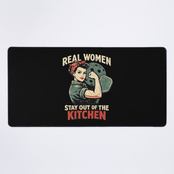 Item preview, Real Women Stay Out of the Kitchen Pickleball designed and sold by Pickleball Globe.