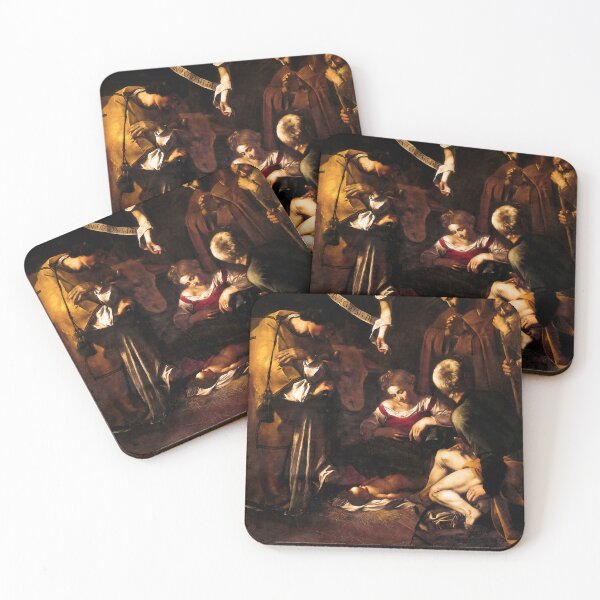 Item preview, Michelangelo Merisi da Caravaggio "Nativity with St. Francis and St. Lawrence" designed and sold by Alexandra Dahl.